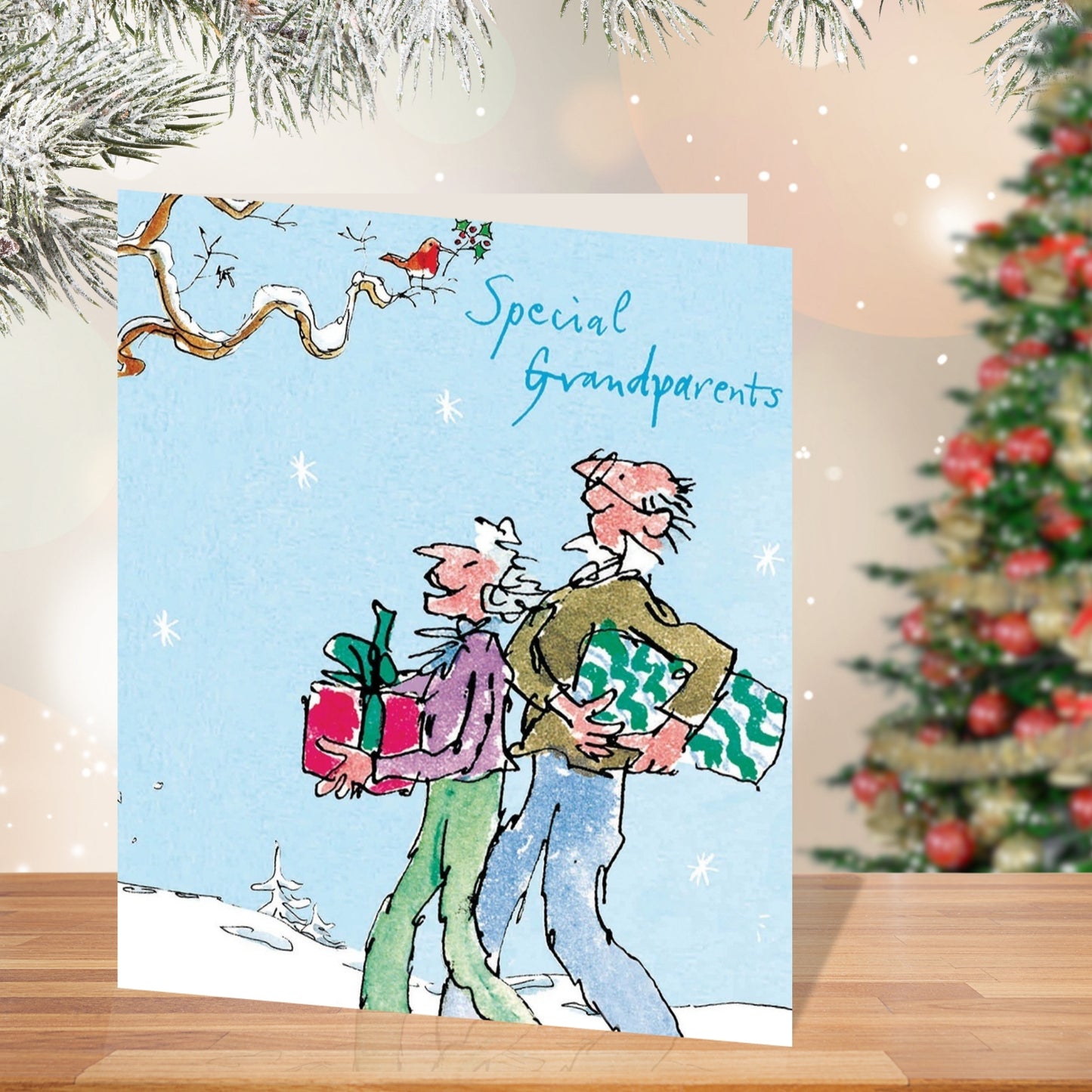 Quentin Blake Special Grandparents Merry Christmas Card
