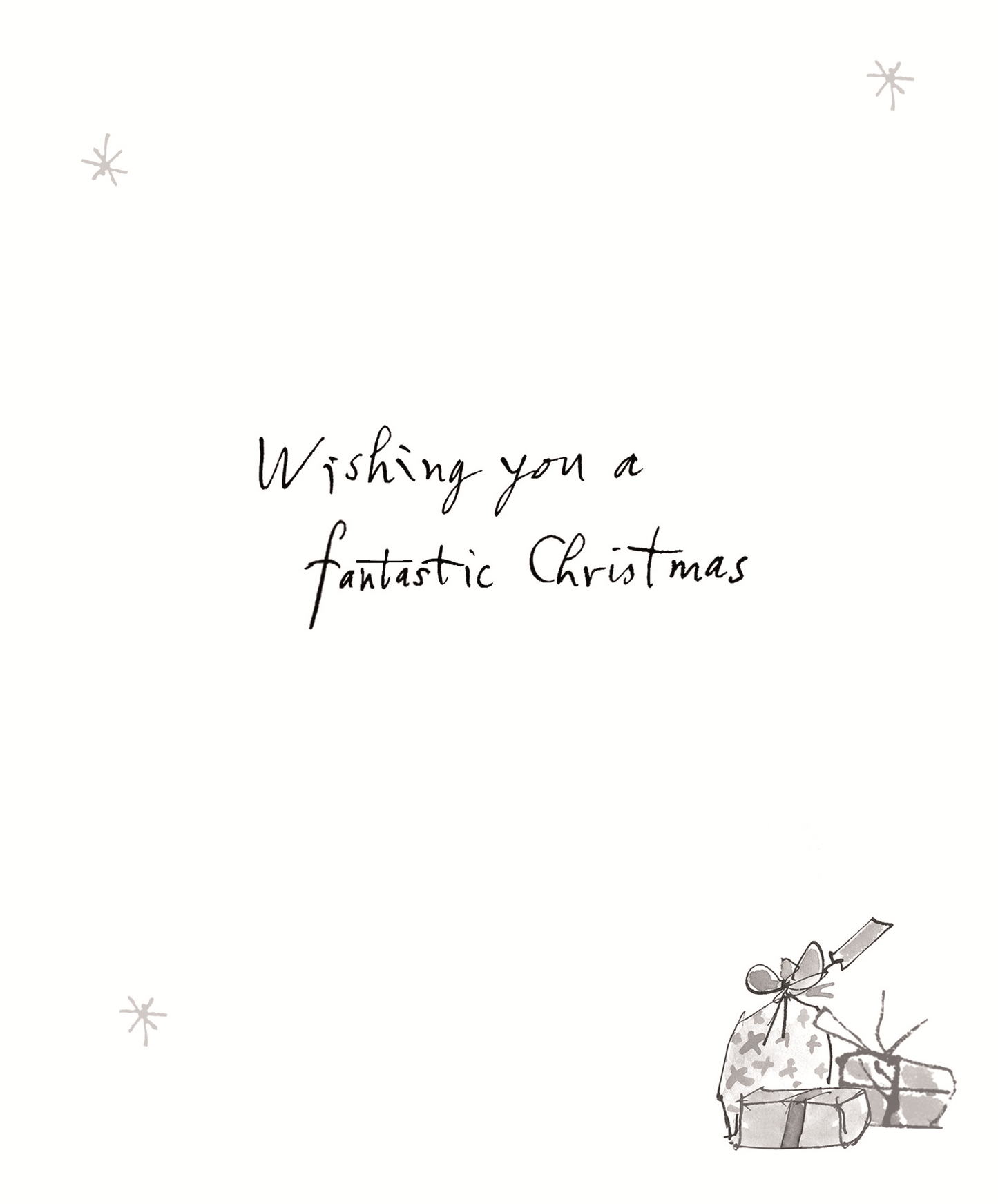 Quentin Blake Great Brother Xmas Tree Festive Christmas Card
