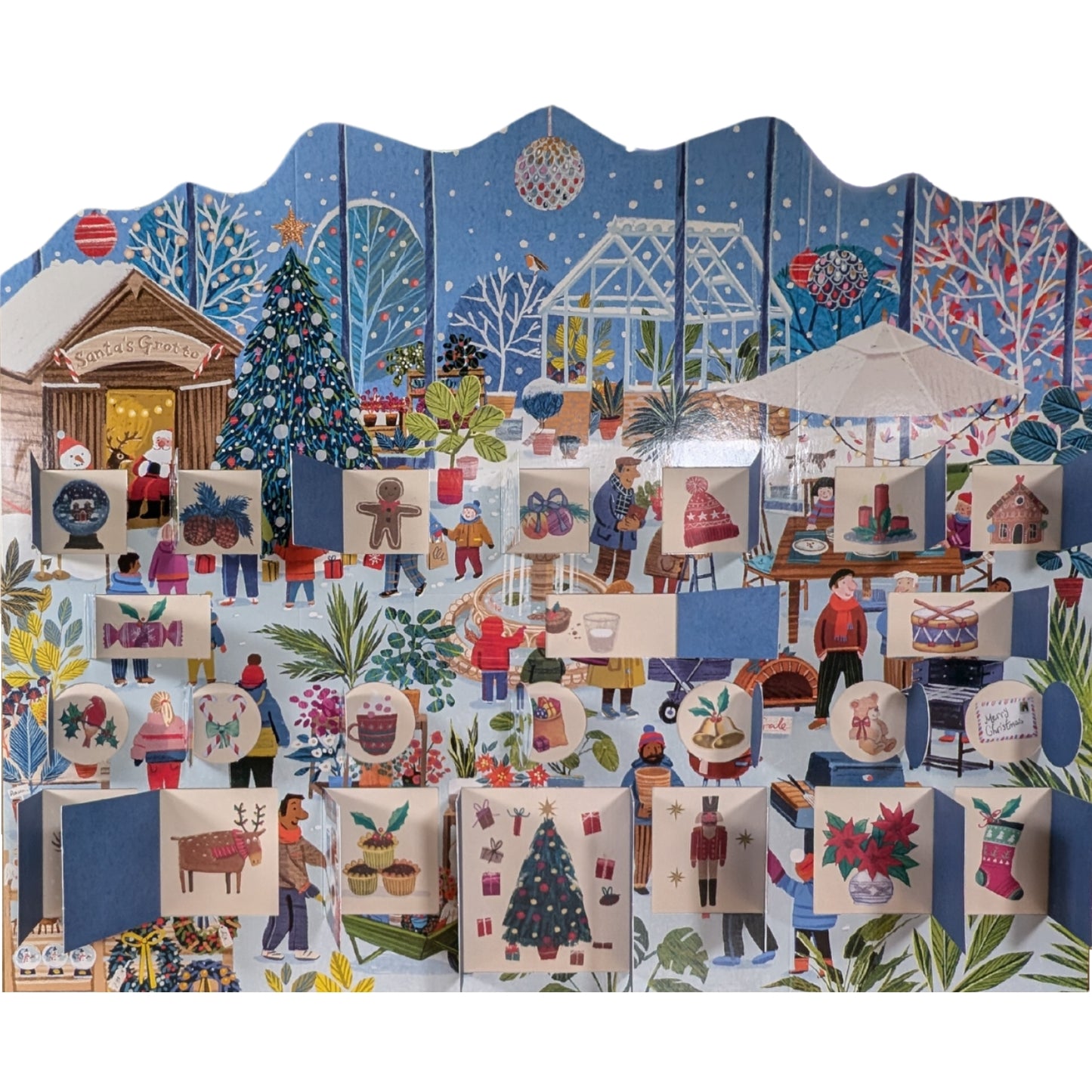 Traditional Large Advent Calendar Garden Centre Christmas Advent Calendar Gift