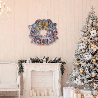 Traditional Large Advent Calendar Christmas Wreath Shaped Advent Calendar Gift