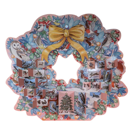 Traditional Large Advent Calendar Christmas Wreath Shaped Advent Calendar Gift