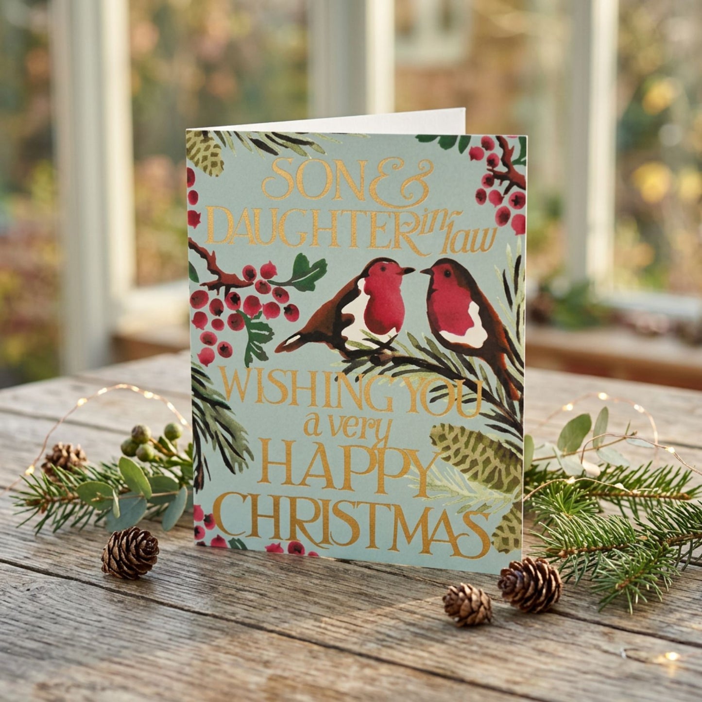 Emma Bridgewater Son & Daughter-In-Law Festive Christmas Card