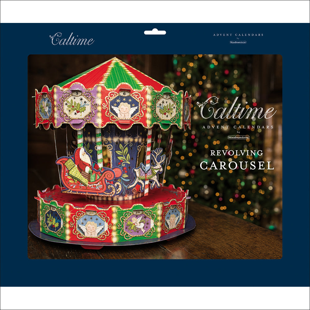 Large 3D Advent Calendar Revolving Carousel Kit Christmas Advent Calendar Gift