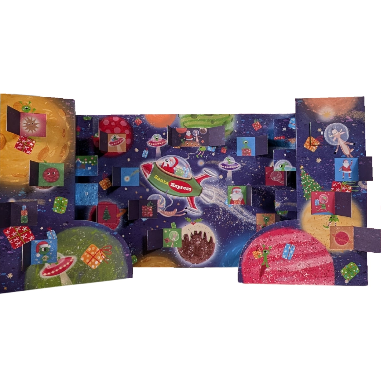 Traditional Advent Calendar Santa In Space Christmas Advent Calendar Gift Idea