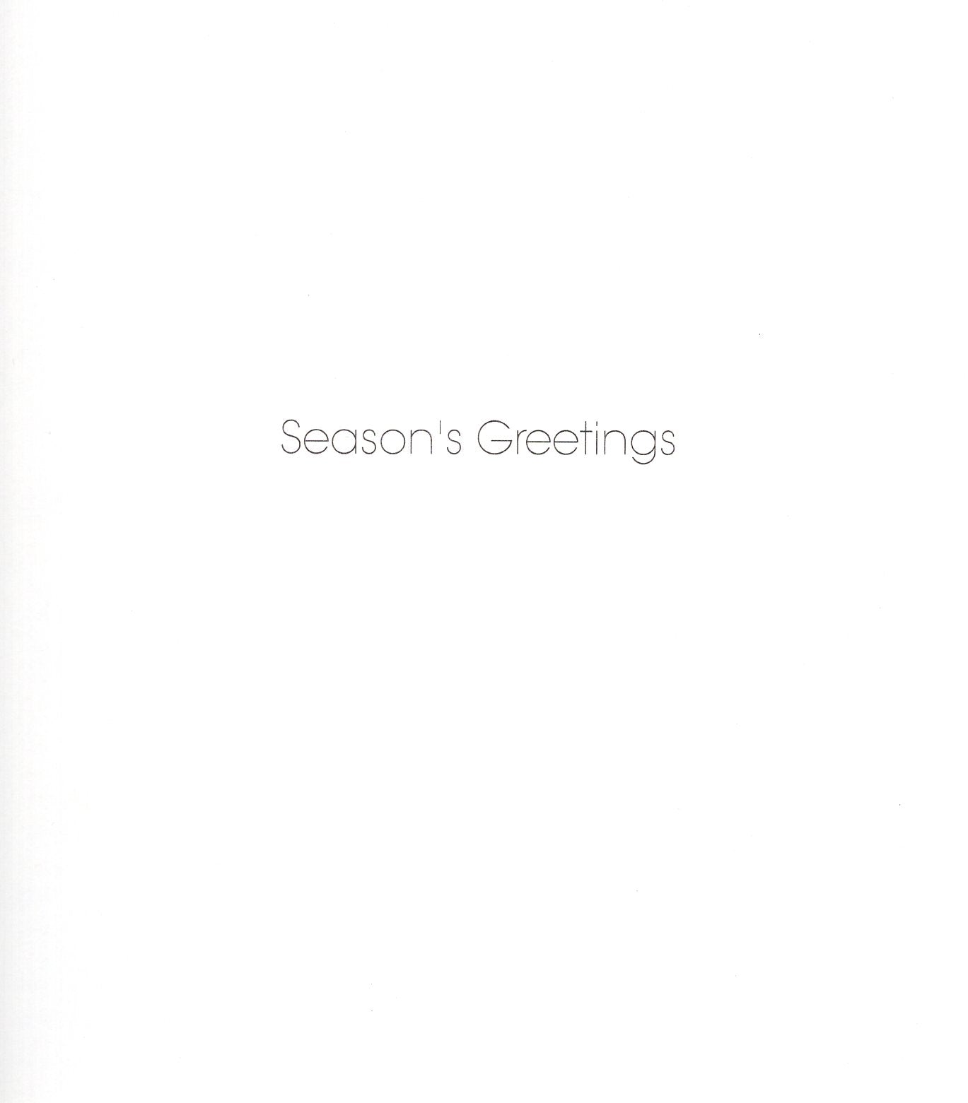 Pack Of 5 Merry & Bright Robing In Cottage Garden Charity Christmas Cards