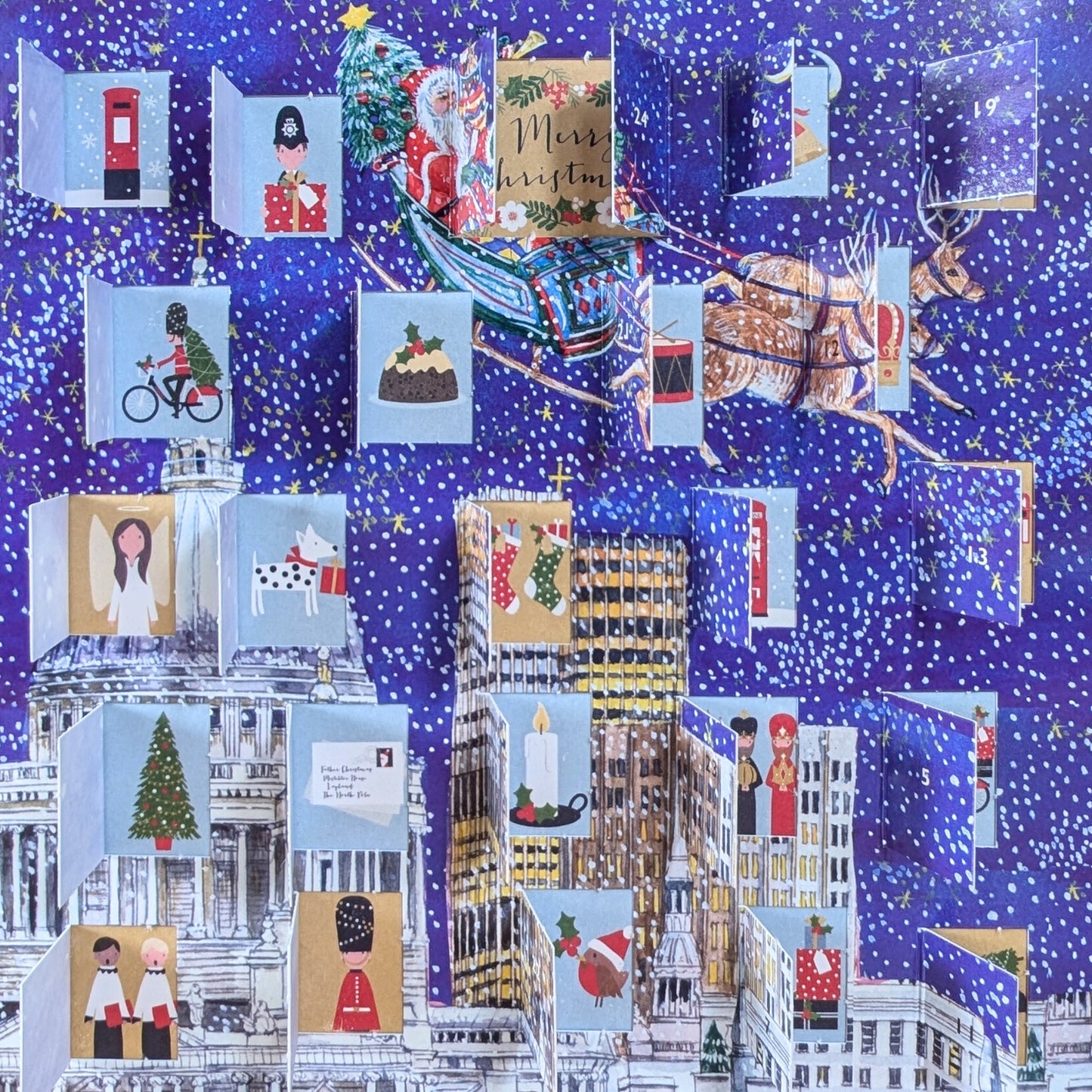 Traditional Advent Calendar City Christmas Eve Christmas Advent Calendar Gift