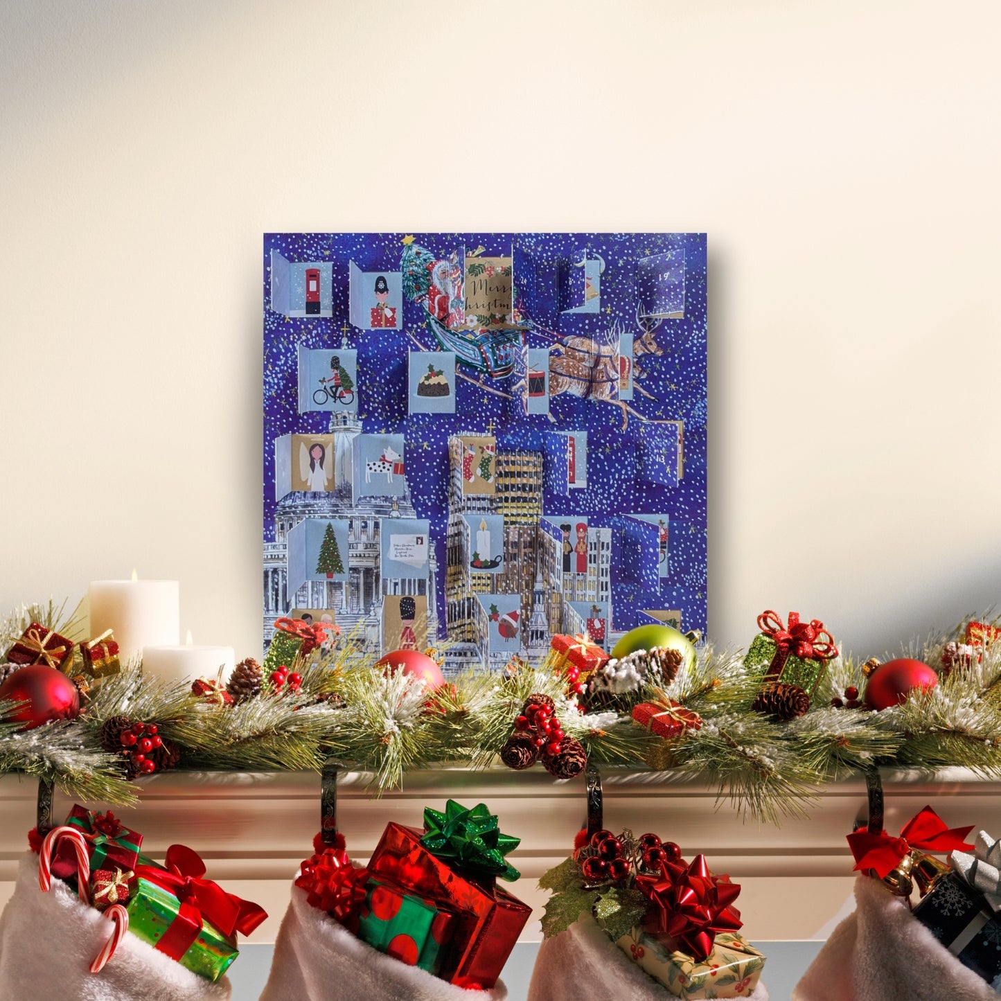 Traditional Advent Calendar City Christmas Eve Christmas Advent Calendar Gift