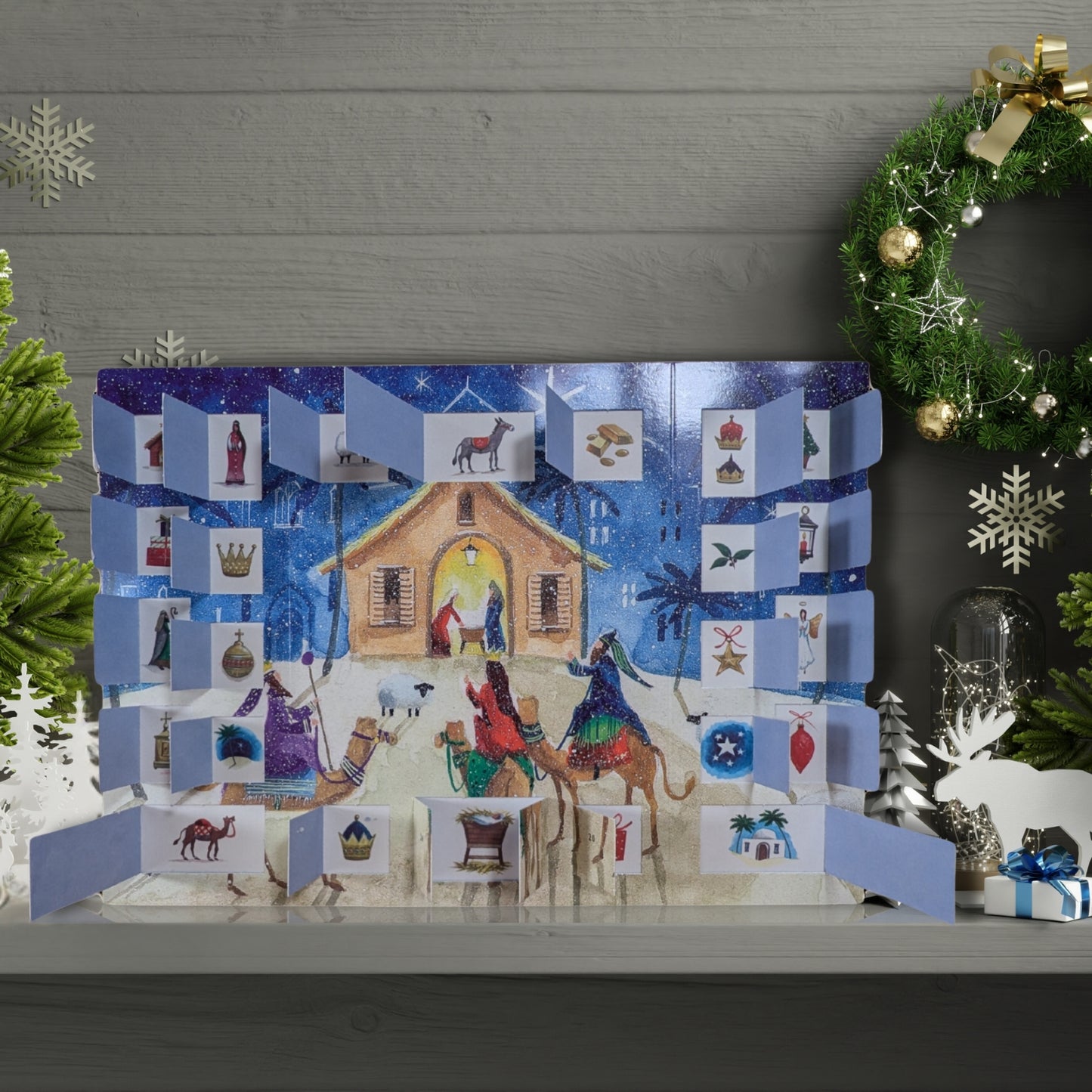 Traditional Advent Calendar We Three Kings Christmas Advent Calendar Gift Idea