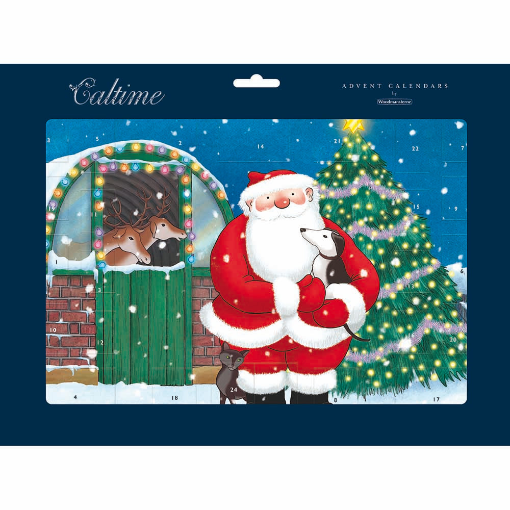 Traditional Advent Calendar Jolly Santa Christmas Advent Calendar Gift Idea