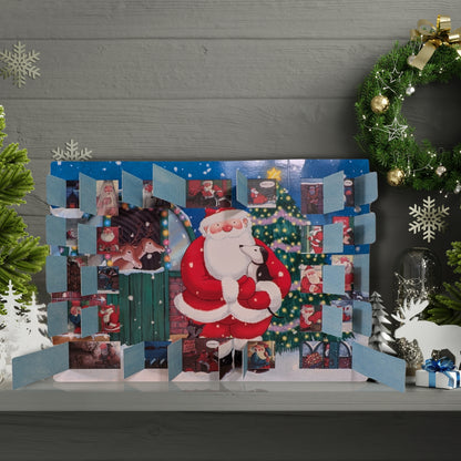 Traditional Advent Calendar Jolly Santa Christmas Advent Calendar Gift Idea