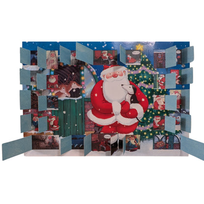 Traditional Advent Calendar Jolly Santa Christmas Advent Calendar Gift Idea