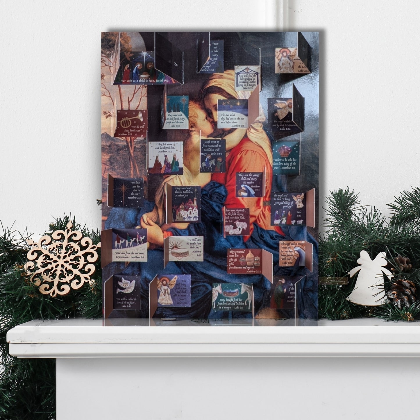 Traditional Advent Calendar Religious Christmas Advent Calendar Gift Idea