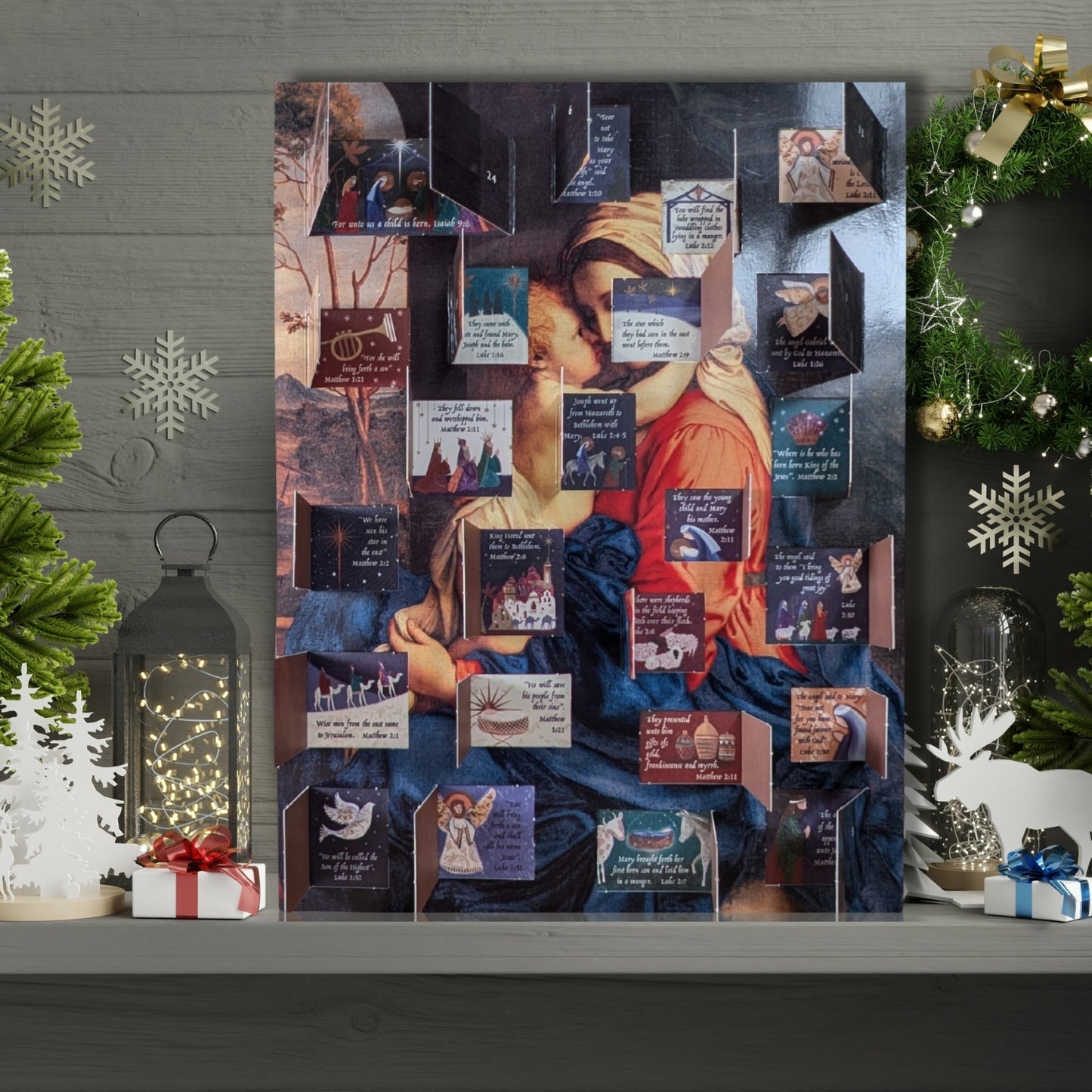 Traditional Advent Calendar Religious Christmas Advent Calendar Gift Idea