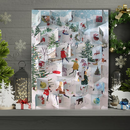 Traditional Advent Calendar Fun In The Snow Christmas Advent Calendar Gift Idea