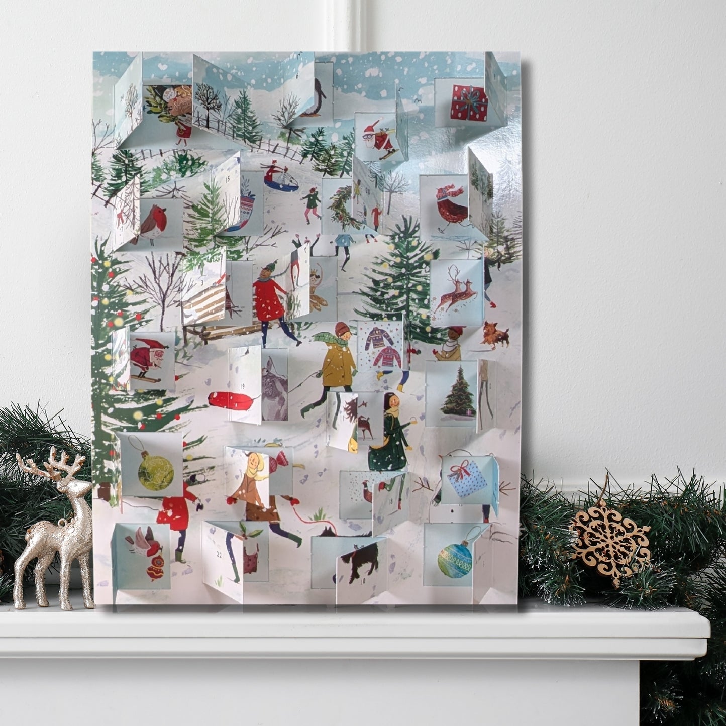 Traditional Advent Calendar Fun In The Snow Christmas Advent Calendar Gift Idea