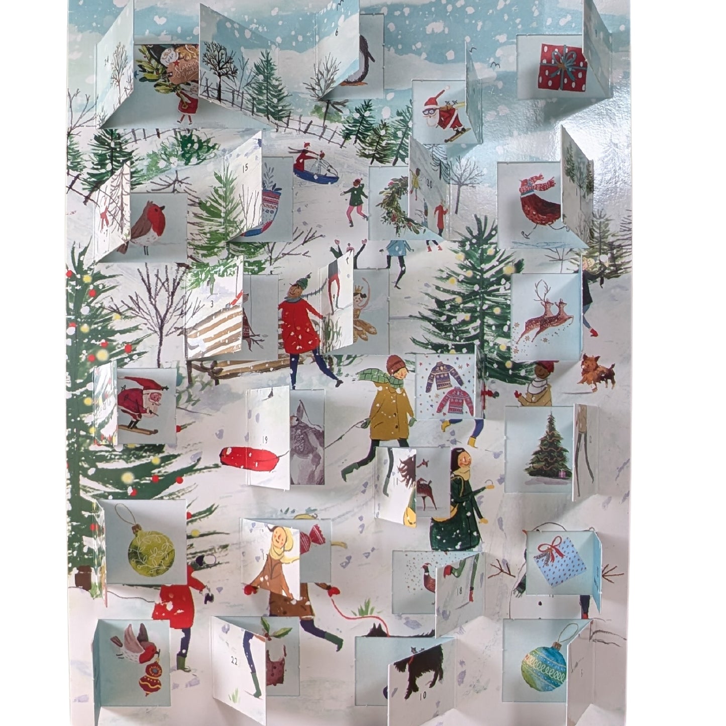 Traditional Advent Calendar Fun In The Snow Christmas Advent Calendar Gift Idea