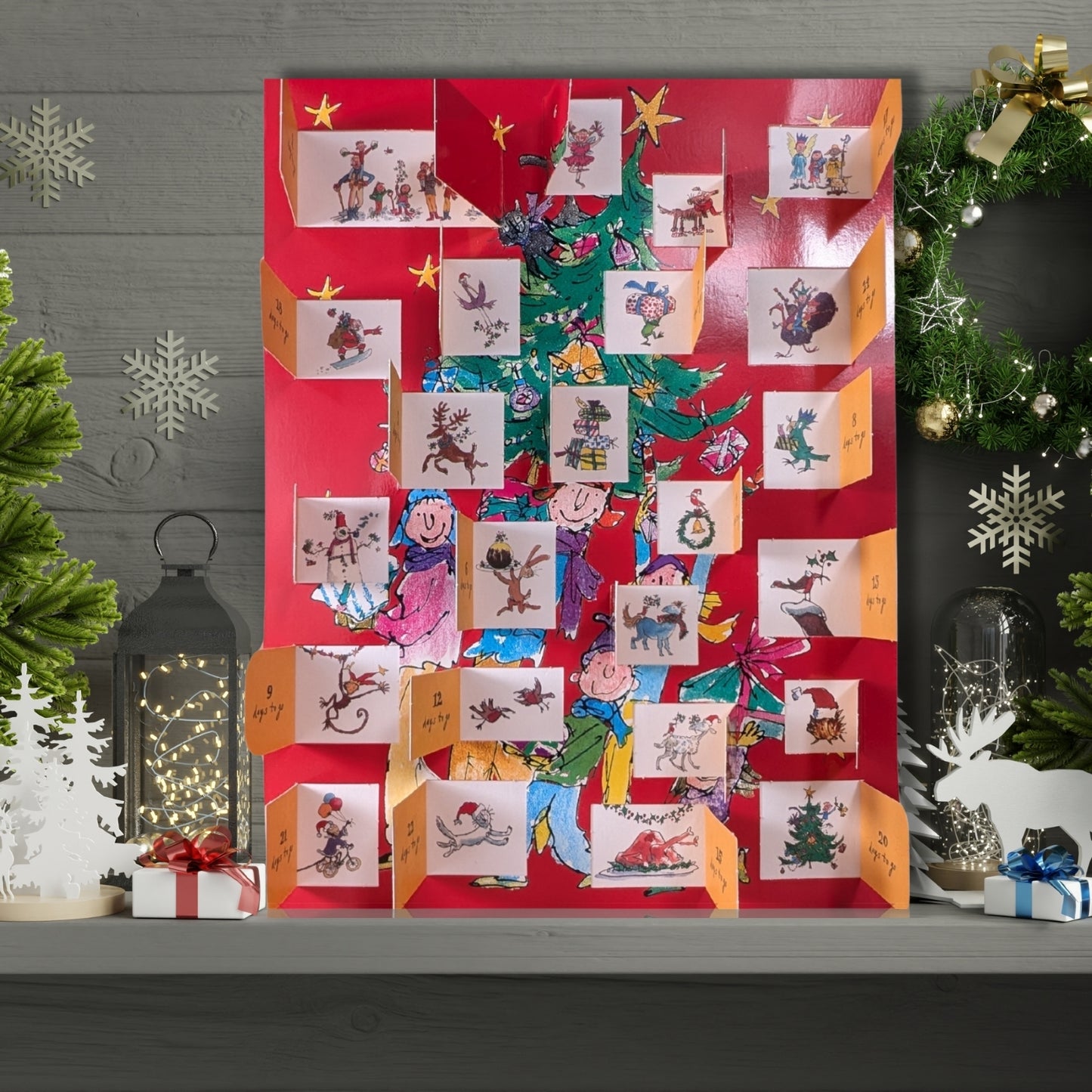 Traditional Advent Calendar Quentin Blake Tree-Mendous Fun! Xmas Advent Calendar