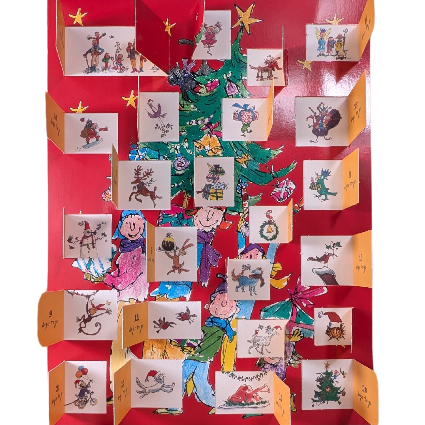 Traditional Advent Calendar Quentin Blake Tree-Mendous Fun! Xmas Advent Calendar