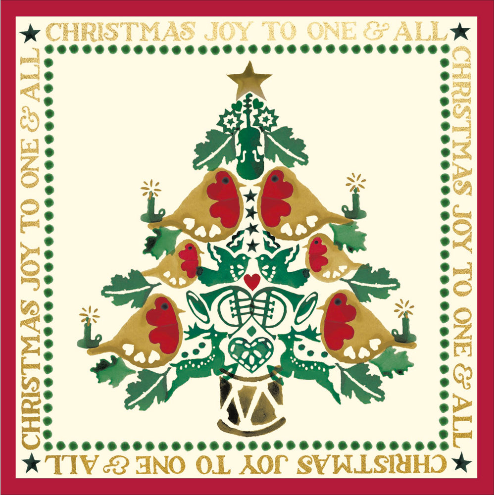 Emma Bridgewater Christmas Joy To One & All Artistic Christmas Greeting Card