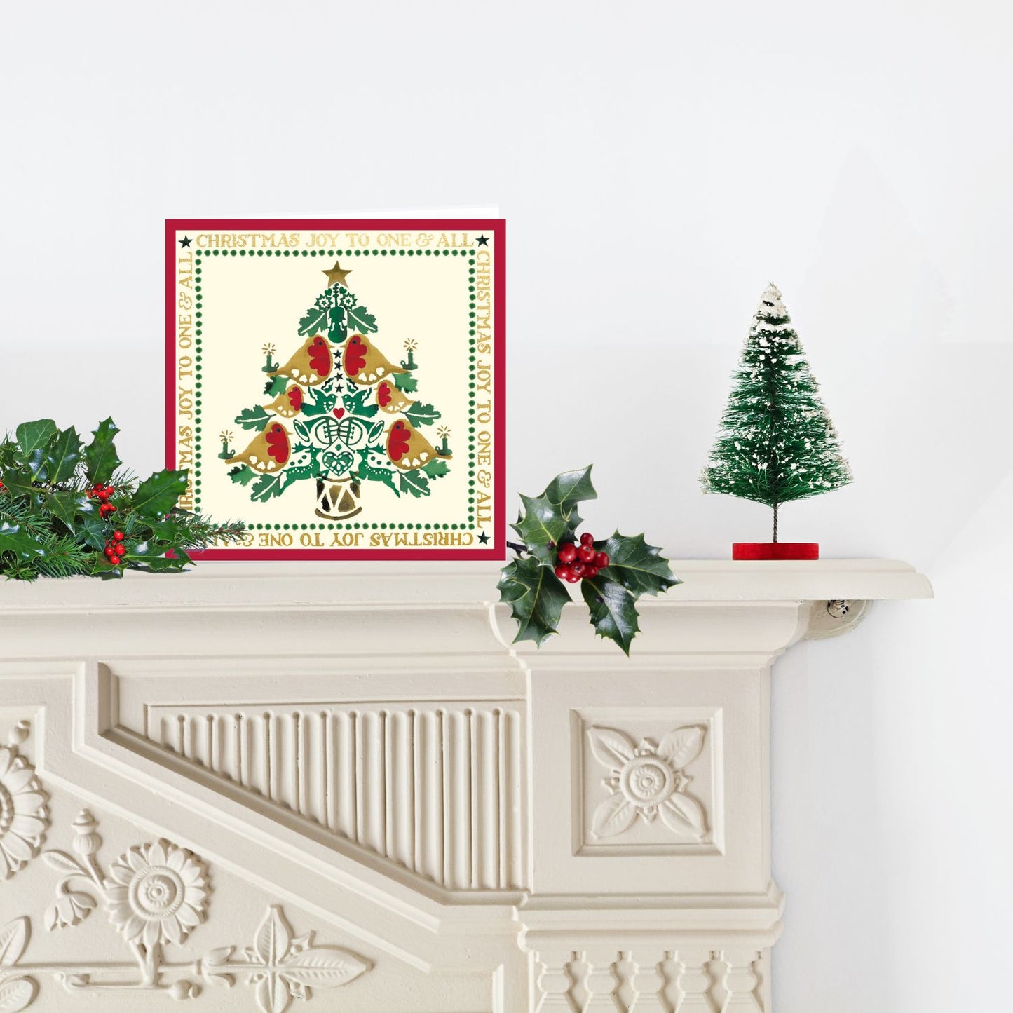 Emma Bridgewater Christmas Joy To One & All Artistic Christmas Greeting Card