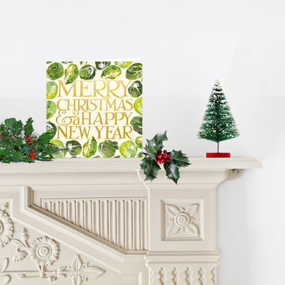 Emma Bridgewater Merry Christmas & Happy New Year Artistic Sprout Christmas Card