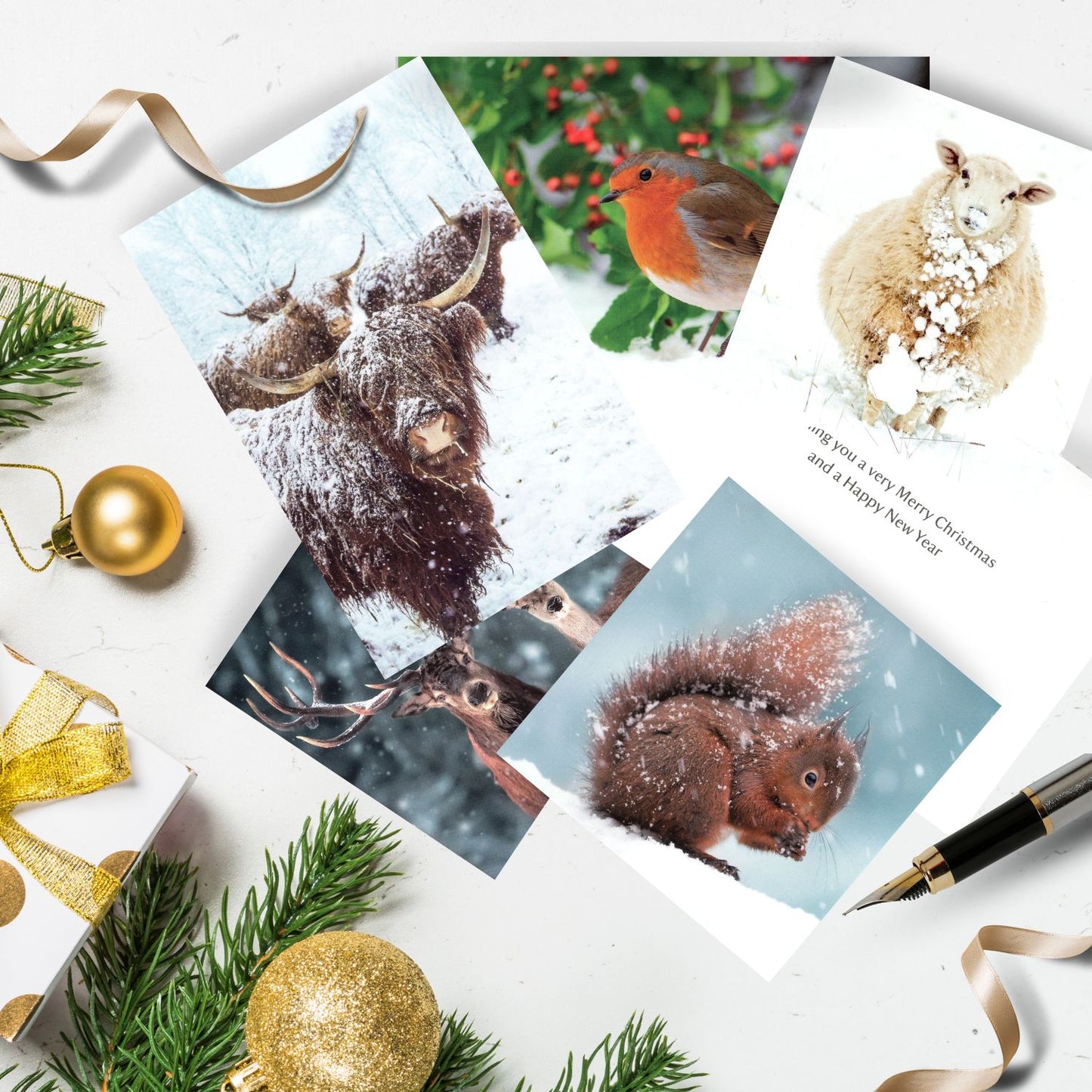 Box Of 20 Assorted National Trust Charity Christmas Cards Boxed Xmas Cards