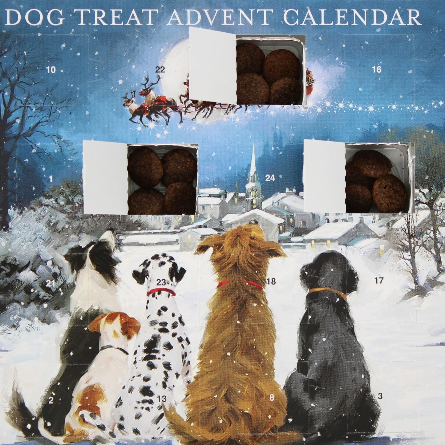Dog Treats Pet Advent Calendar Waiting For Santa Christmas Advents For Dogs