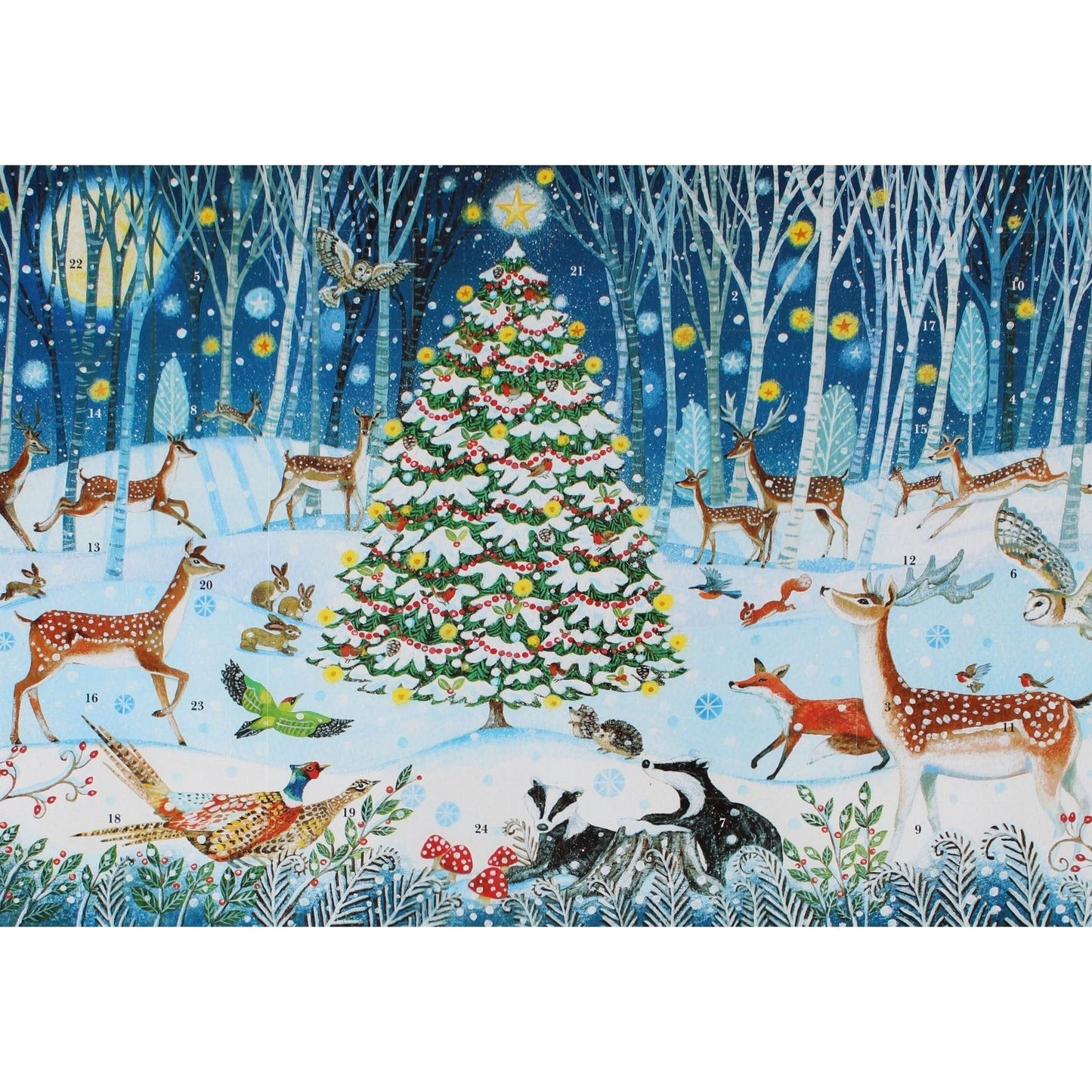 Traditional Picture Advent Calendar Winter Wonderland Christmas Countdown Gift