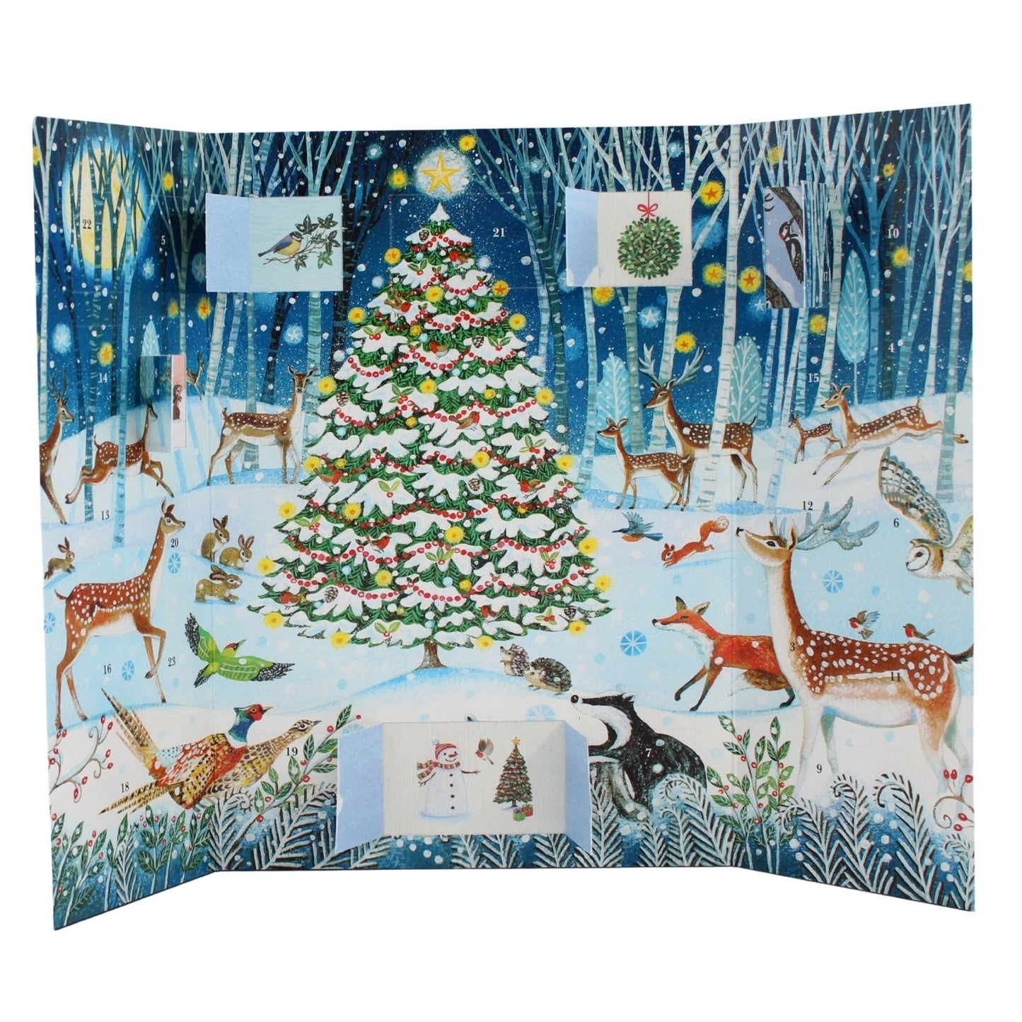 Traditional Picture Advent Calendar Winter Wonderland Christmas Countdown Gift