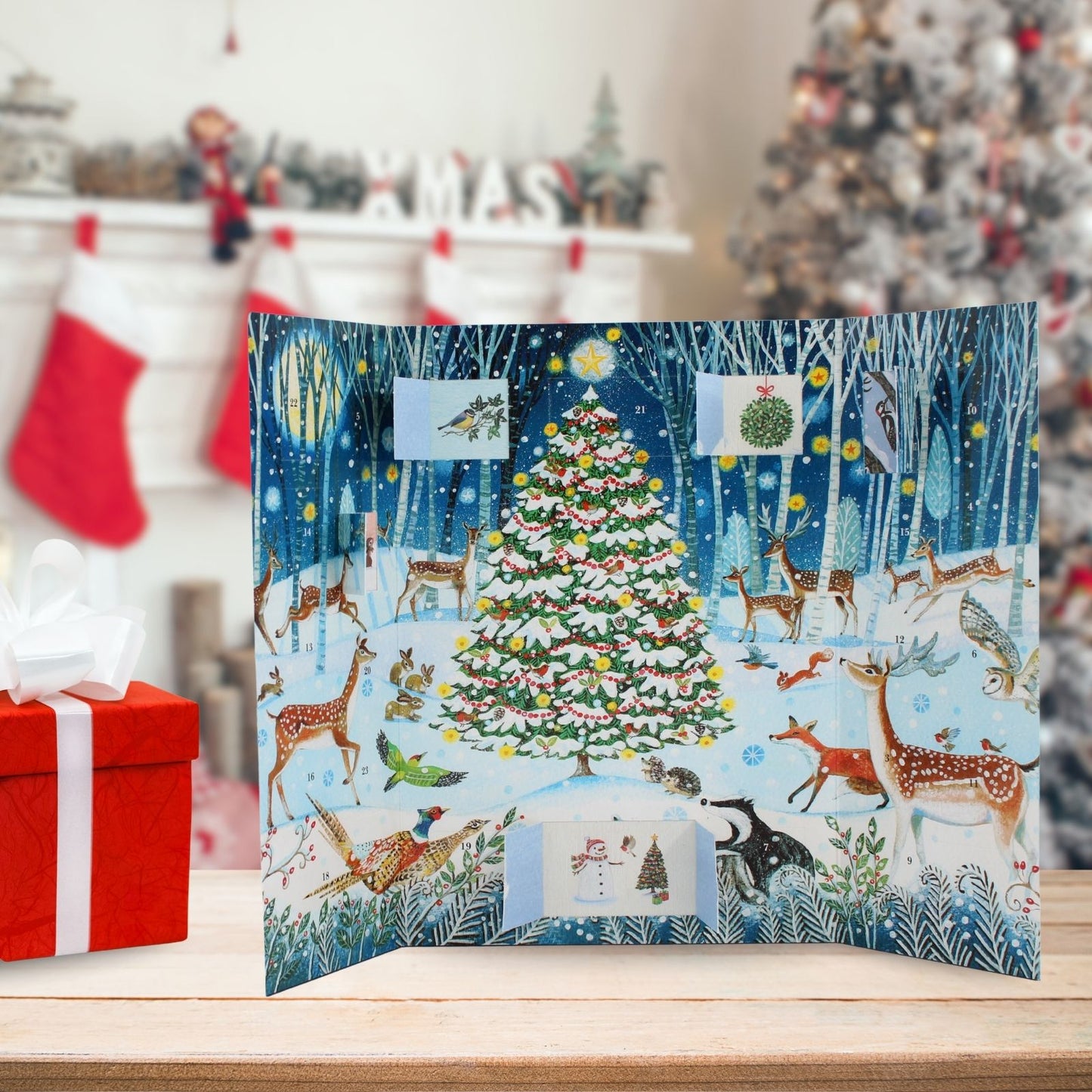 Traditional Picture Advent Calendar Winter Wonderland Christmas Countdown Gift