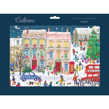 Traditional Picture Advent Calendar Fun Festive Street Christmas Countdown Gift