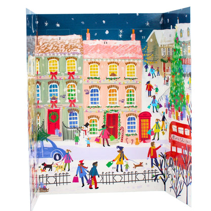 Traditional Picture Advent Calendar Fun Festive Street Christmas Countdown Gift