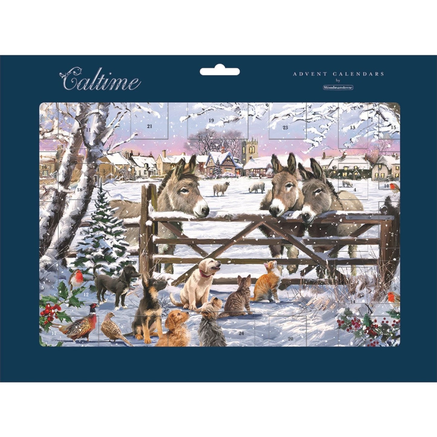 Traditional Picture Advent Calendar Animal Friends Christmas Countdown Gift