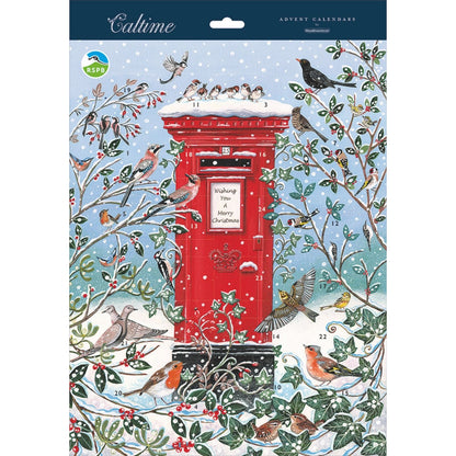 Large Traditional Picture Advent Calendar RSPB Birds Christmas Countdown Gift