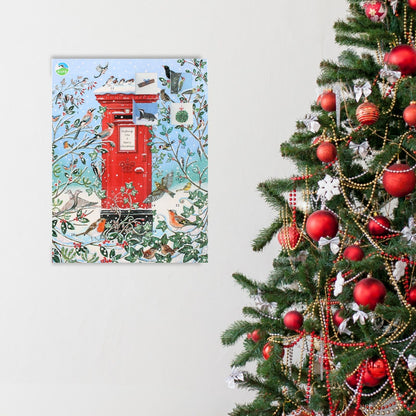 Large Traditional Picture Advent Calendar RSPB Birds Christmas Countdown Gift