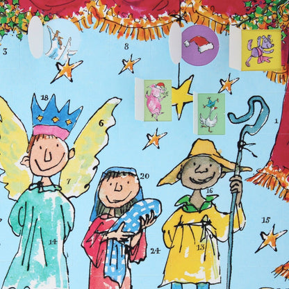 Advent Calendar Christmas Card Quentin Blake Nativity Countdown Greeting Card