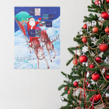 Traditional Picture Advent Calendar Raymond Briggs Father Christmas Gift