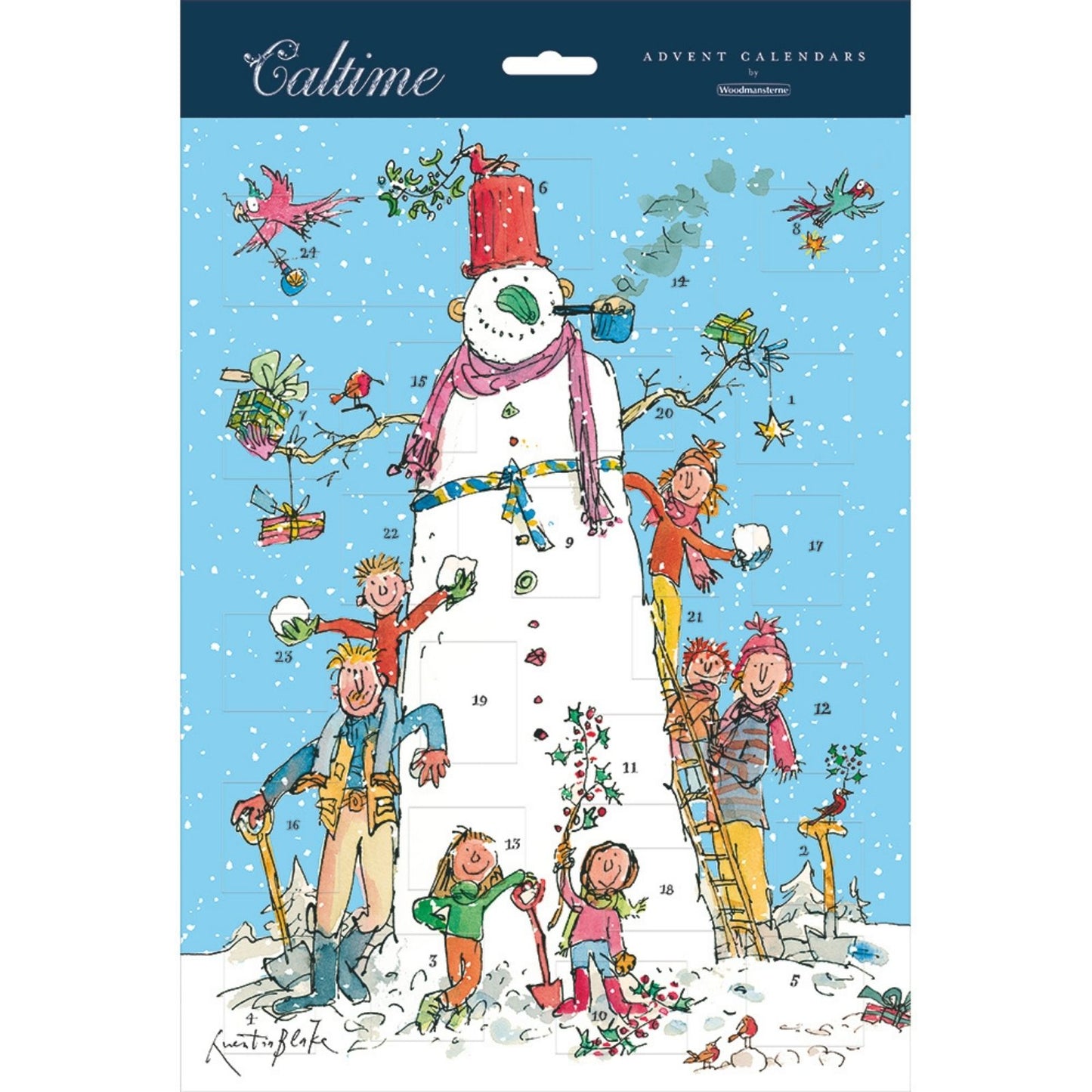 Traditional Picture Advent Calendar Quentin Blake Snowman Christmas Countdown