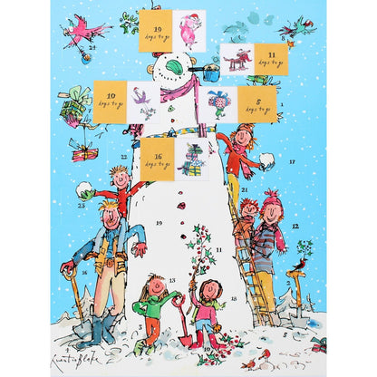 Traditional Picture Advent Calendar Quentin Blake Snowman Christmas Countdown