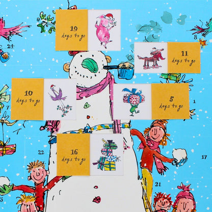 Traditional Picture Advent Calendar Quentin Blake Snowman Christmas Countdown