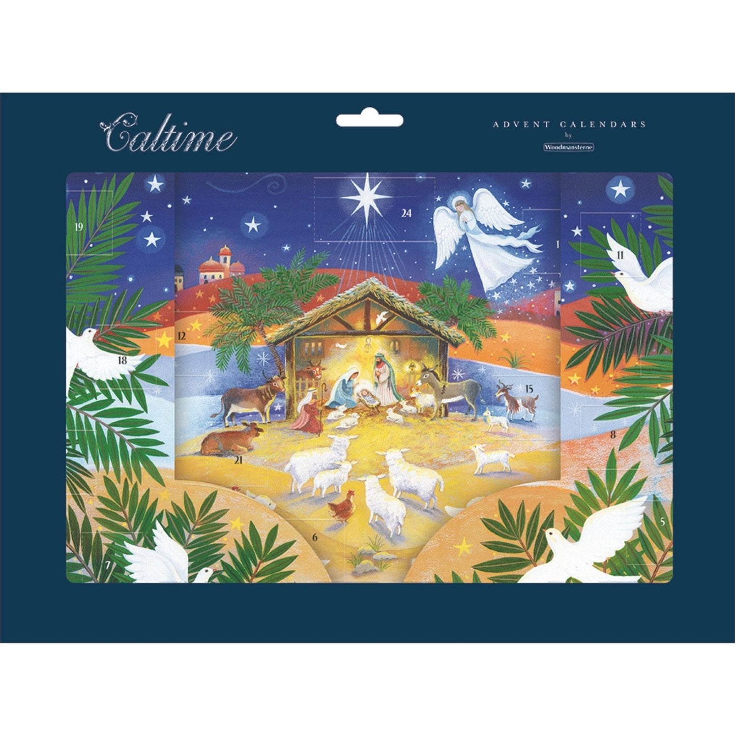 Traditional Freestanding Advent Calendar Religious Christmas Countdown Gift