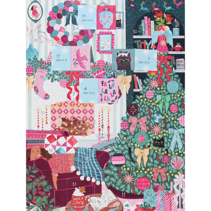 Traditional Picture Advent Calendar Festive Fireside Christmas Countdown Gift