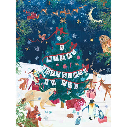 Traditional Picture Advent Calendar Decorating The Tree Christmas Countdown Gift