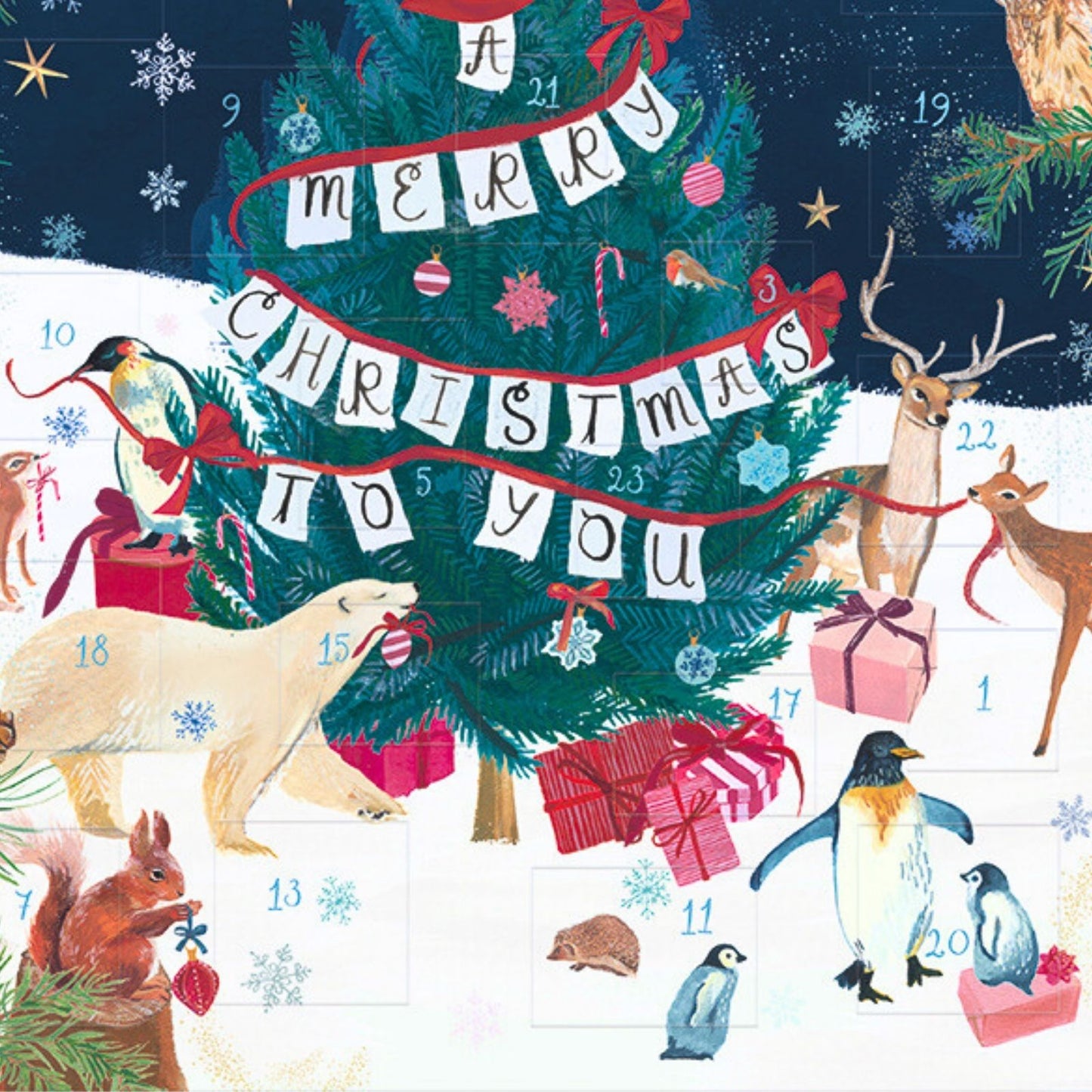 Traditional Picture Advent Calendar Decorating The Tree Christmas Countdown Gift