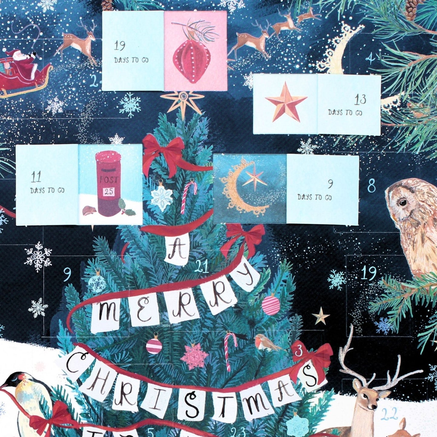 Traditional Picture Advent Calendar Decorating The Tree Christmas Countdown Gift