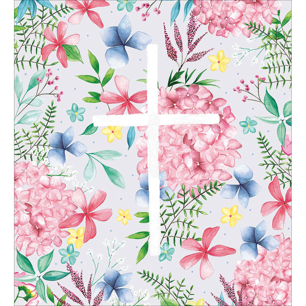 Pack of 5 Easter Blessing Floral Easter Cards