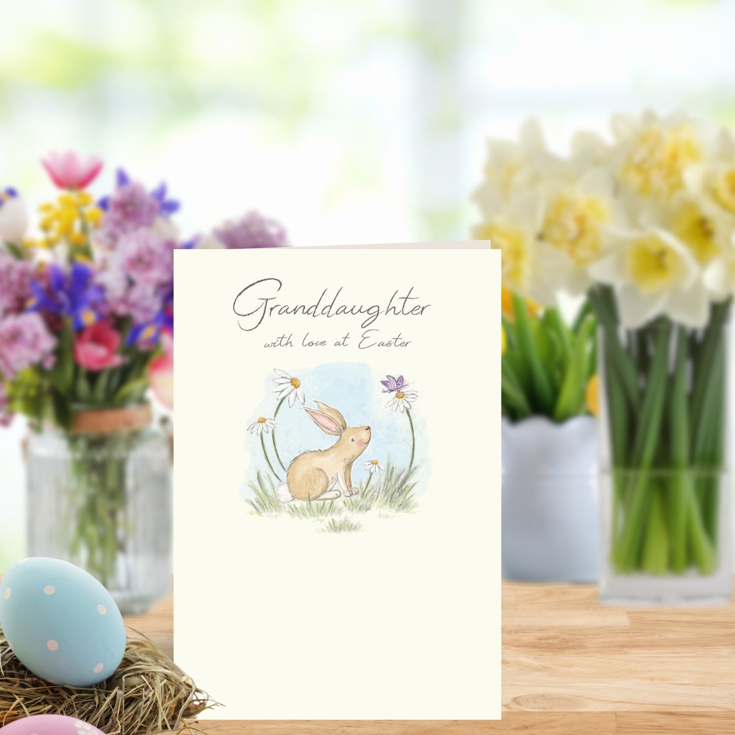 Granddaughter With Love At Easter Card