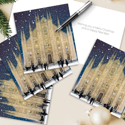 Pack of 5 Charity Christmas Cards Milan Cathedral Cards Multiple Charities