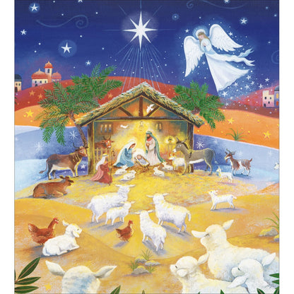 Pack of 5 Charity Christmas Cards Religious Nativity Cards Multiple Charities