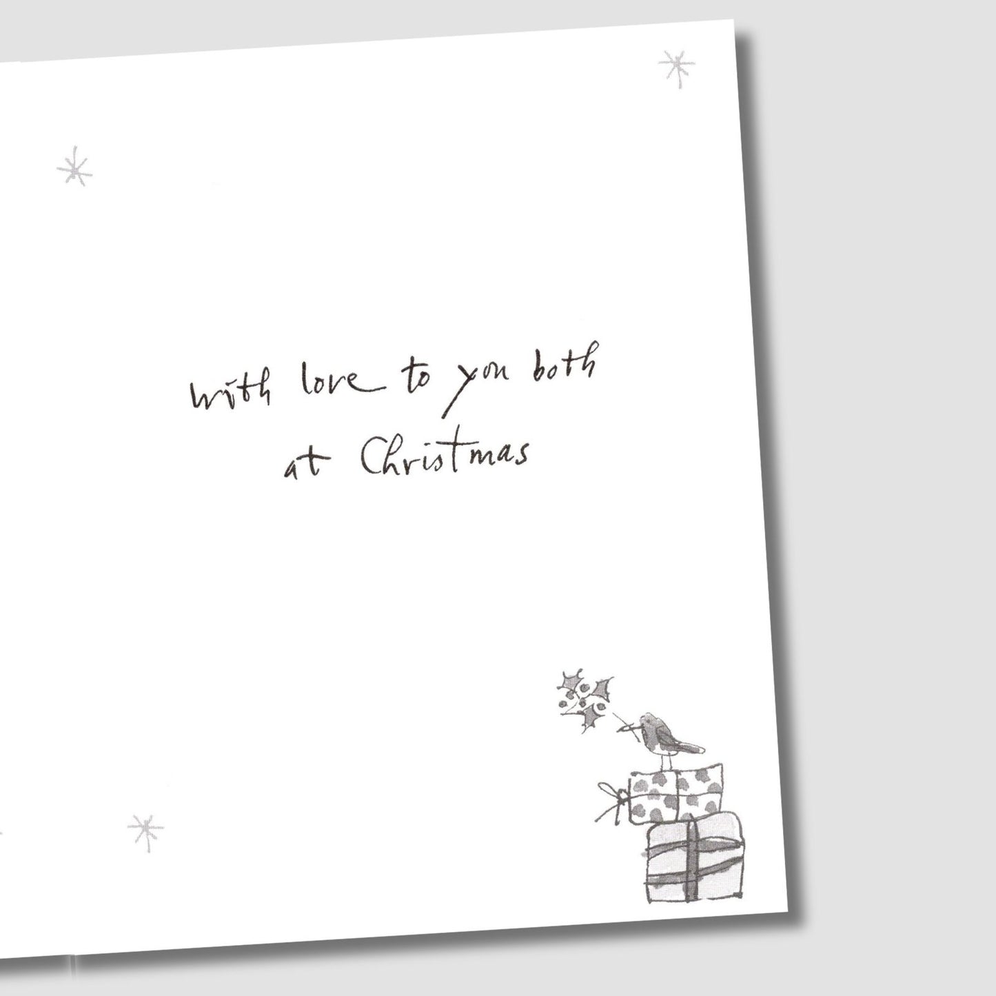 Quentin Blake Both Of You Christmas Card Cosy Fireside Cat Dog Xmas Greetings